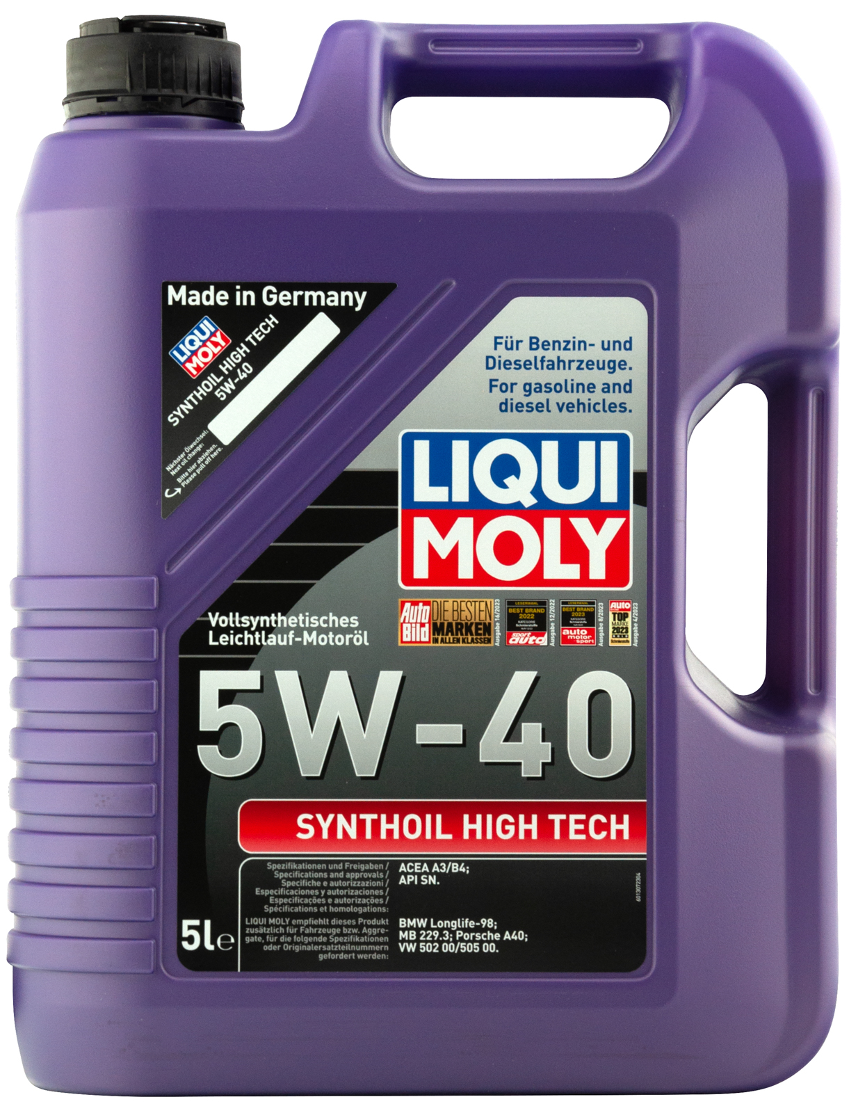 Liqui Moly Synthoil High Tech 5W-40 Motor Yağı 5L (1856)